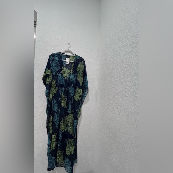 H & M • Green & Blue Cover Up Dress • XS/S - Picture 2 of 8